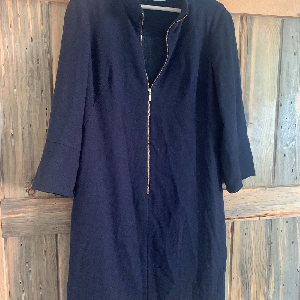 CEFFIN BLACK FRONT ZIPPER DRESS SIZE 10